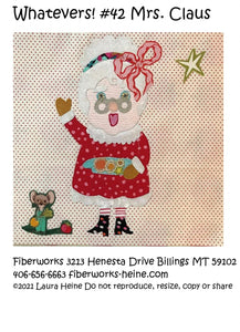 Whatevers! #42 Mrs. Claus Collage Pattern by Laura Heine