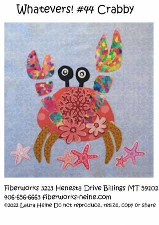 Whatevers! #44 Crabby Collage Pattern by Laura Heine