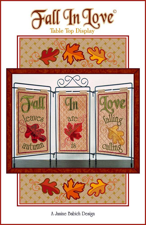 Fall In Love Table Top Display Downloadable Pattern by Janine Babich