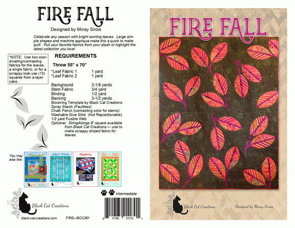 Fire Fall Downloadable Pattern by Black Cat Creations