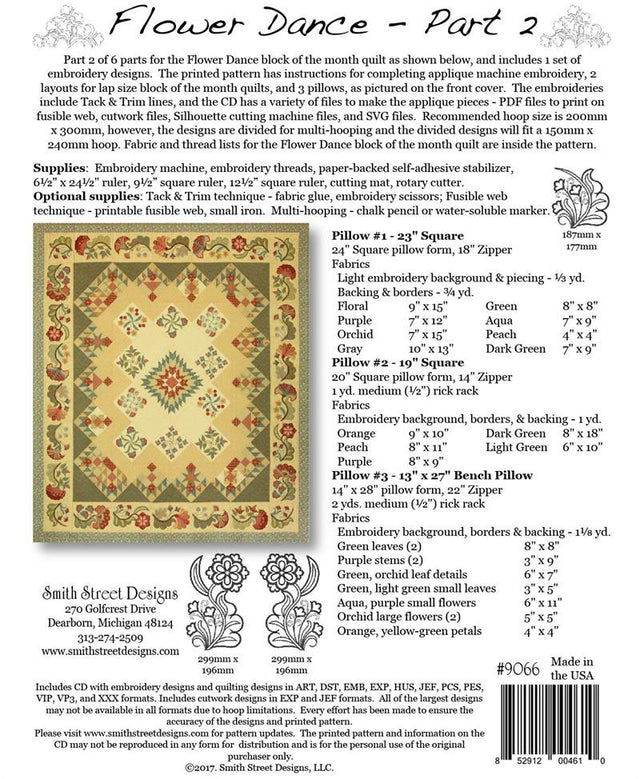 Flower Dance - Part 2 QBPN Pattern – Quilting Books Patterns and Notions