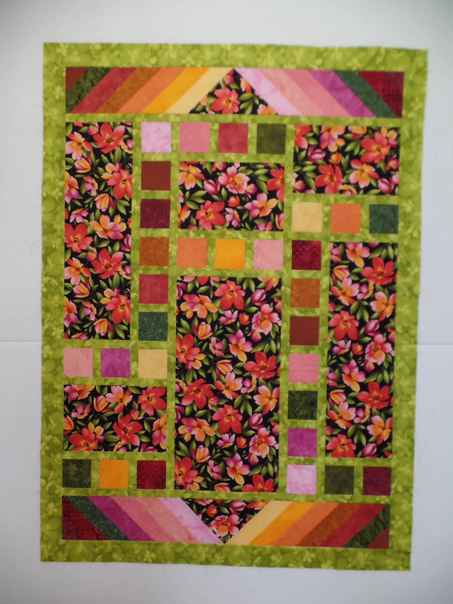How to Make an Easy Quilt Block with Squares - Create with Claudia