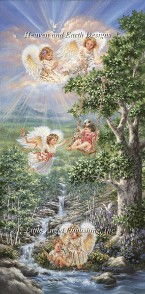 Fountain of Hope Cross Stitch By Dona Gelsinger