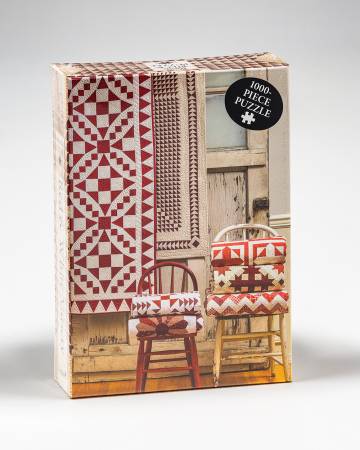 Red And White Quilt Puzzle 1000Pc by Martingale