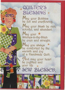 Greeting Card - Quilter's Blessing