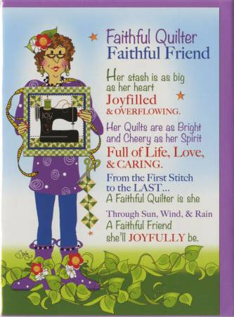 Greeting Card Faithful Quilter