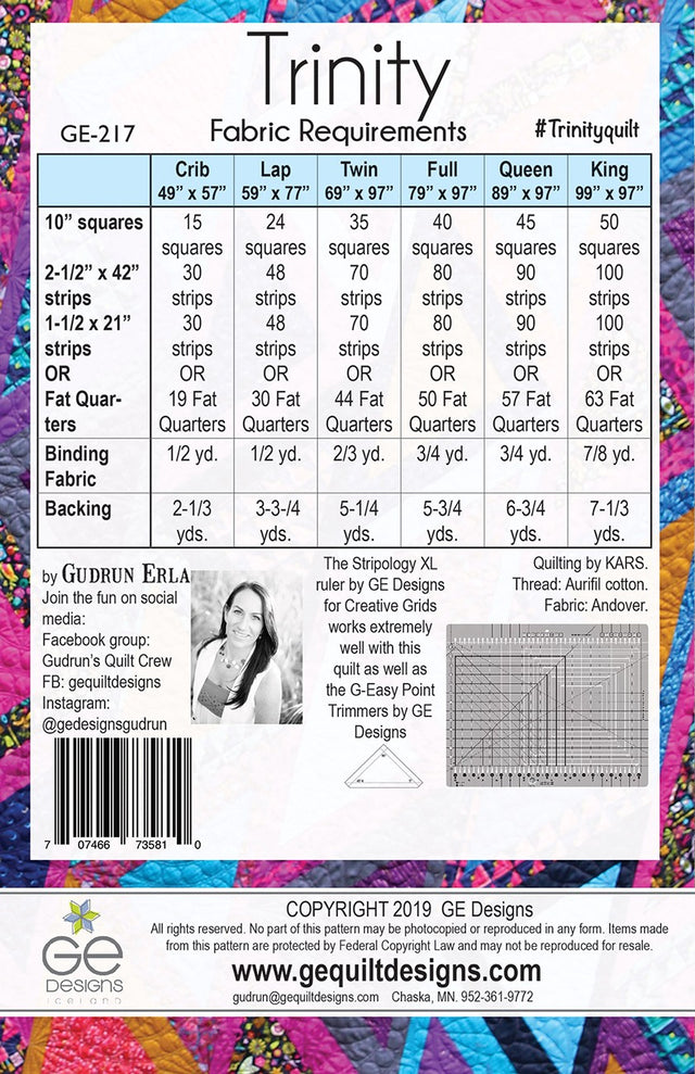 Trinity Quilting Patterns – Quilting Books Patterns and Notions