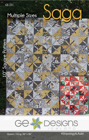 Saga Bed Size Quilt Pattern by G.E. Designs
