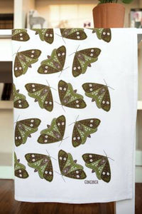 Moths Tea Towel by Gingiber