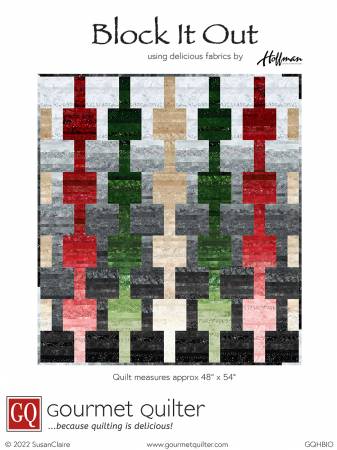 Block It Out Quilt Pattern by Gourmet Quilter