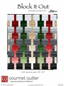 Block It Out Quilt Pattern by Gourmet Quilter