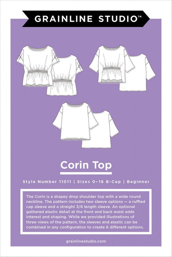 Corin Pattern Sizes 0-18 by Grainline Studio