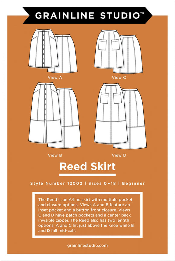 Reed Skirt Sizes 0-18