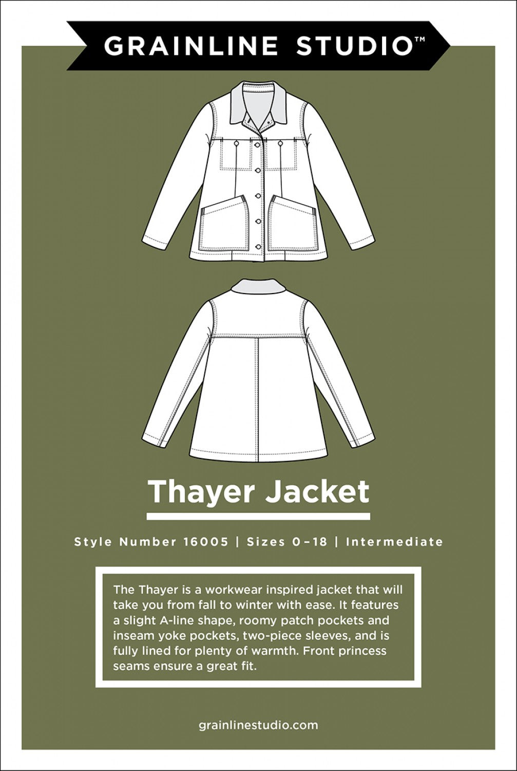 Thayer Jacket Sizes 0-18
