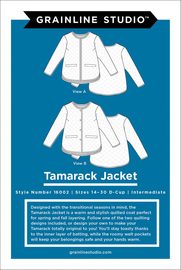 Tamarack Jacket Pattern Sizes 14-30 by Grainline Studio