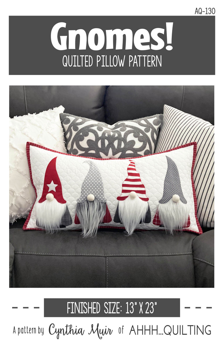 Gnomes Pillow Downloadable Pattern Quilting Books Patterns and Notions