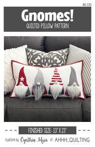 Gnomes Pillow Downloadable Pattern by Ahhh...Quilting