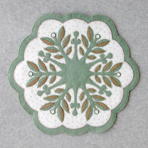 Leaf Snowflake #3 Table Topper