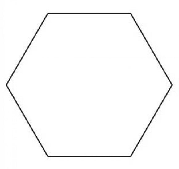 3/8in Hexagon Papers (100 pieces per bag)