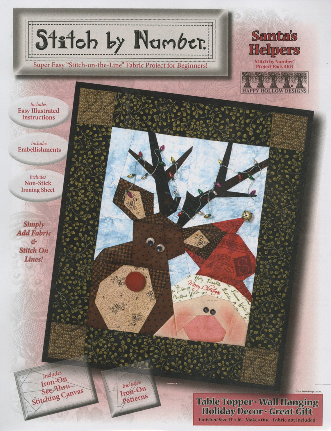 Stitch by Number Santas Helpers Quilting Pattern Quilting Books