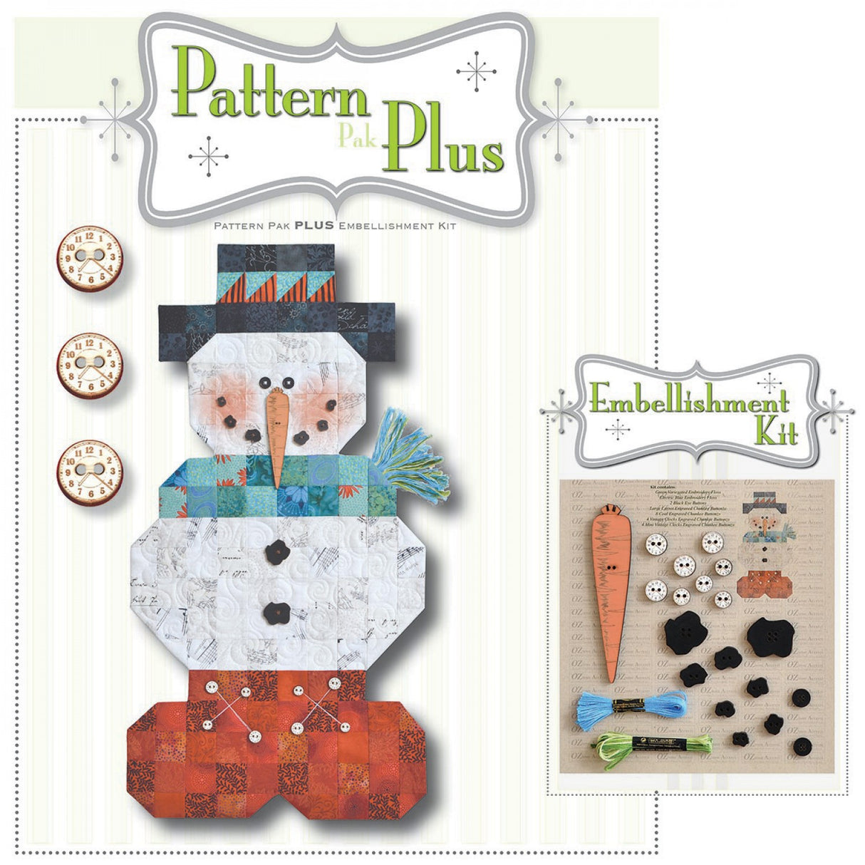 Roly Poly Snowman Pattern Pak Plus