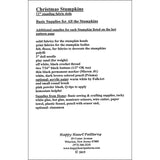 Materials list for Christmas Stumpkins