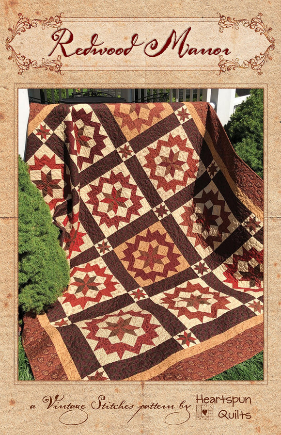 Redwood Manor Quilt Pattern by Heartspun Quilts
