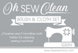 Oh Sew Clean Brush and Cloth Set Grey