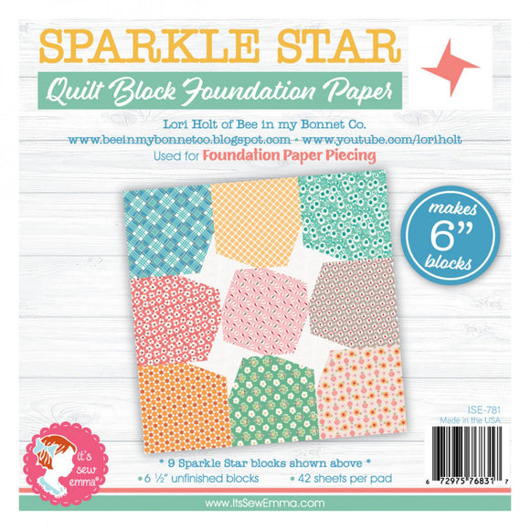 Sparkle Star 6in Block Foundation Paper Pad