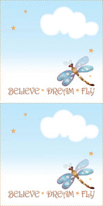 Quilt Label Dragonfly 2 per pack
