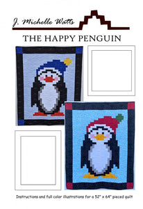 The Happy Penguin Quilt Pattern by J Michelle Watts Designs
