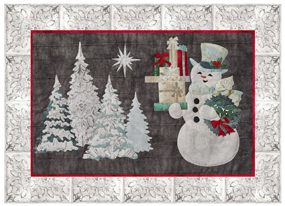 Joyeux Noel - Snowman Applique Pattern