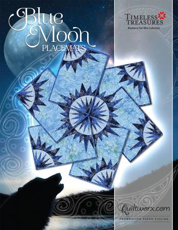 Blue Moon Placemats Pattern by Quiltworx - Judy Niemeyer