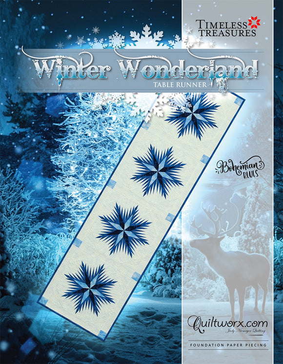 Winter Wonderland Snow Flakes Table Runner - Updated Version