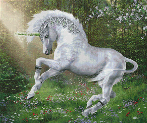 Jade The Unicorn Cross Stitch By Laurie Prindle
