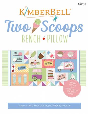 Two Scoops Bench Pillow Pattern by Kimberbell