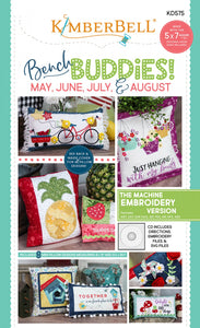 Bench Buddy Series May - August Machine Embroidery CD
