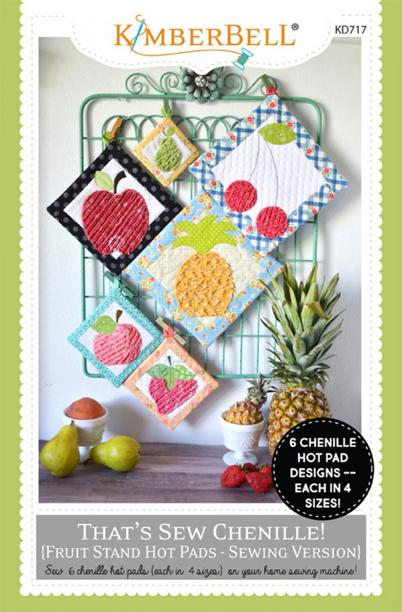 Thats Sew Chenille Fruit Stand Hot Pads Sewing Version