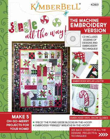 Jingle All The Way! Machine Embroidery CD & Sewing Book