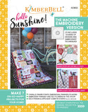 Hello Sunshine Machine Embroidery