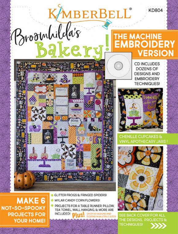 Halloween Boo! Bench Pillow Machine Embroidery CD by Kimberbell