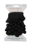 Kimberbellishments Tassels & Poms Trim Black