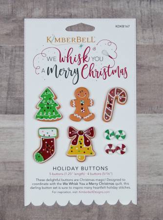 We Whisk You A Merry Christmas Holiday Buttons