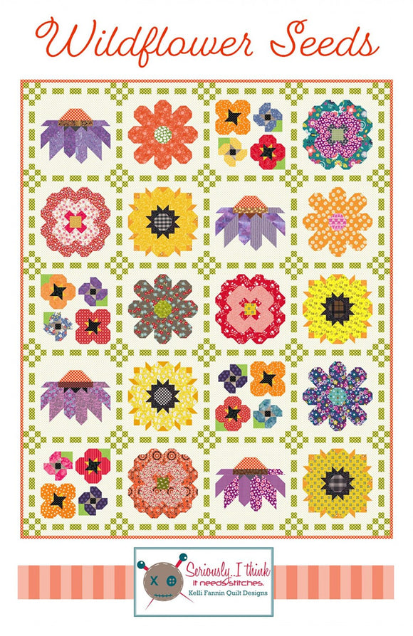 Wildflower Seeds Quilt Pattern by Kelli Fannin Quilt Designs