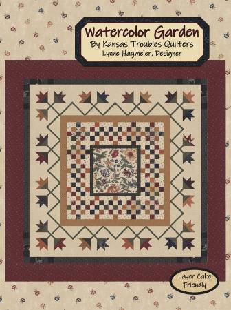Watercolor Garden Quilt Pattern by Kansas Troubles Quilters