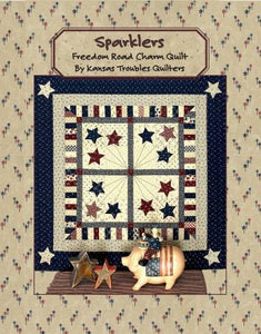 Sparklers Freedom Road Charm Quilt Pattern by Kansas Troubles Quilters
