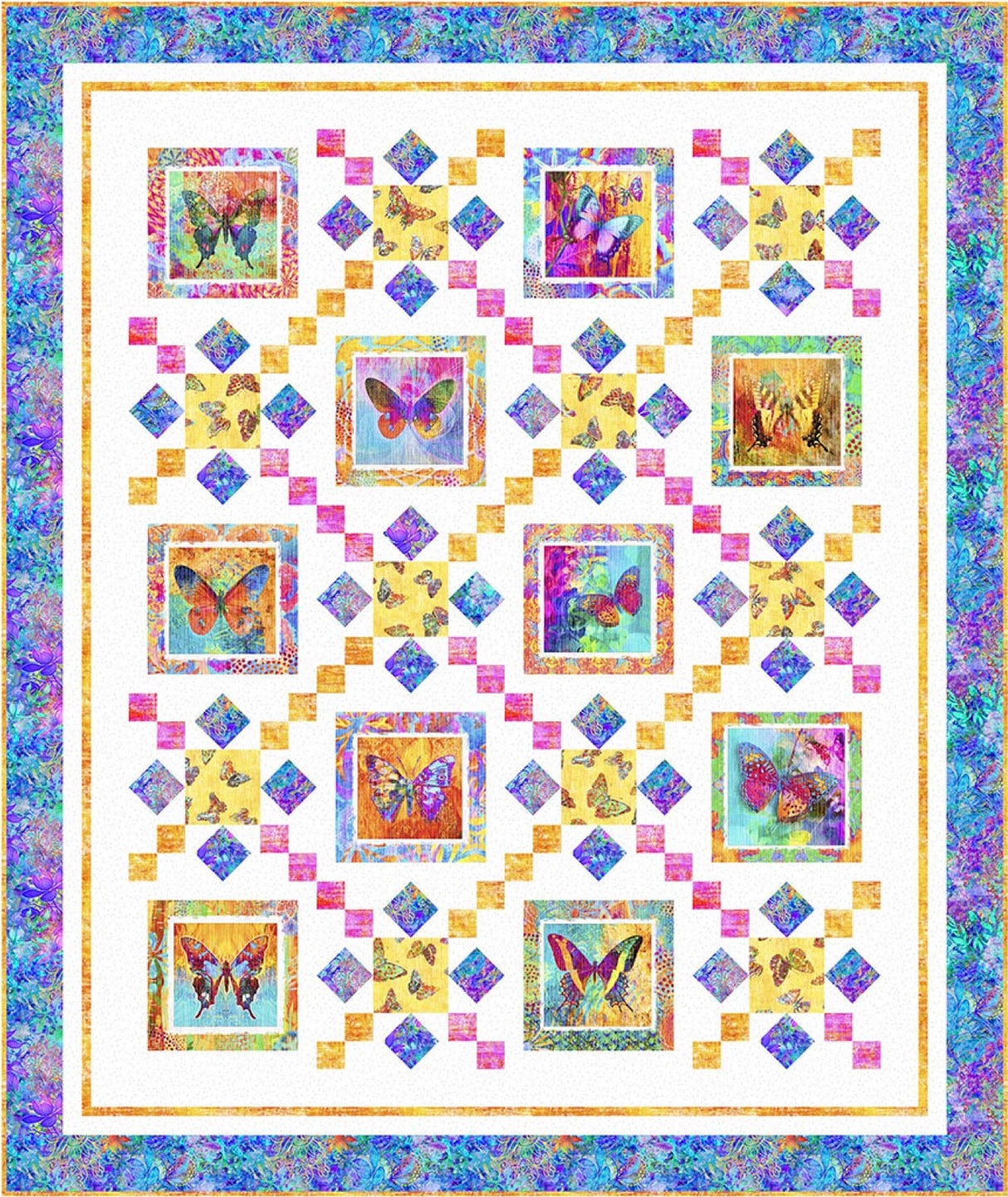 Kaleidoscope Wings Downloadable Pattern by Pine Tree Country Quilts