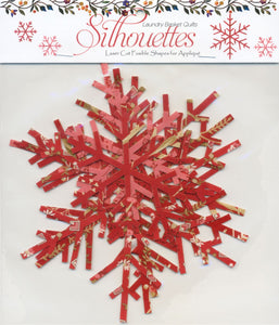 Silhouettes - Snowflakes Red