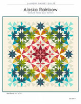 Alaska Rainbow Quilt Pattern - Laundry Basket - 71.5" x 71.5"
