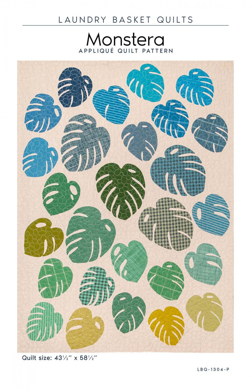 Monstera Quilt Pattern